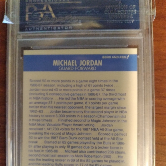 Michael Jordan baseball card - Picture 2 of 4